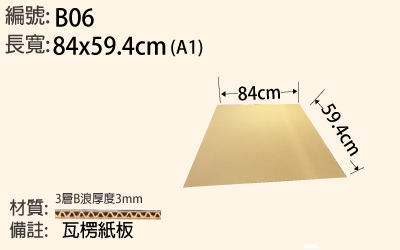 A4瓦楞紙板